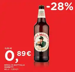 Orvea Birra in bottiglia Moretti offerta