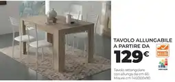 Mobilandia Tavolo allungabile Varicolori offerta
