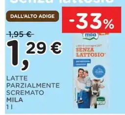 Orvea Latte parzialmente scremato senza lattosio Mila offerta