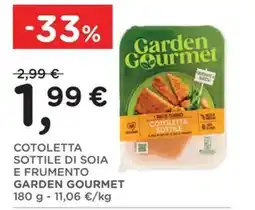 Orvea COTOLETTA SOTTILE DI SOIA E FRUMENTO GARDEN GOURMET offerta
