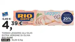 Orvea TONNO LEGGERO ALL'OLIO EXTRA VERGINE DI OLIVA RIO MARE offerta