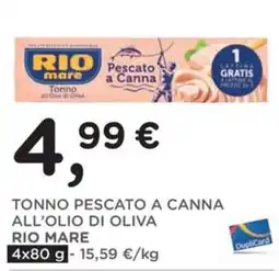 Orvea TONNO PESCATO A CANNA ALL’OLIO DI OLIVA RIO MARE offerta