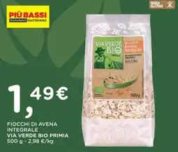 Orvea Fiocchi di Avena Integrale Via Verde Bio Primia offerta