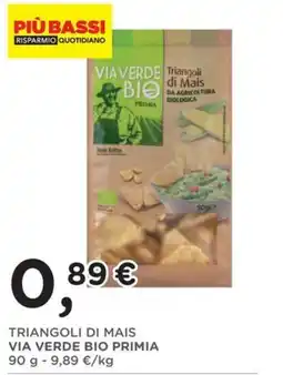Orvea Triangoli di Mais Via Verde Bio Primia offerta