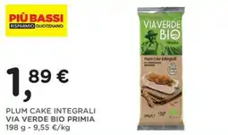 Orvea PLUM CAKE INTEGRALI VIA VERDE BIO PRIMIA offerta