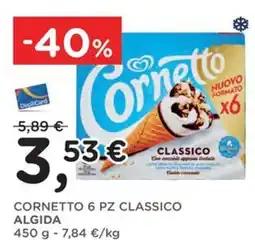 Orvea Cornetto 6 pz classico Algida offerta