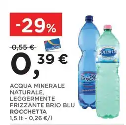 Orvea Acqua minerale naturale, leggermente frizzante Brio Blu Rocchetta offerta