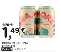 Orvea BIRRA IN LATTINA MORETTI offerta