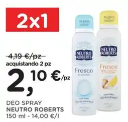 Orvea DEO SPRAY NEUTRO ROBERTS offerta