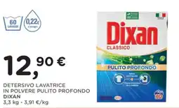 Orvea Detersivo lavatrice in polvere pulito profondo Dixan offerta