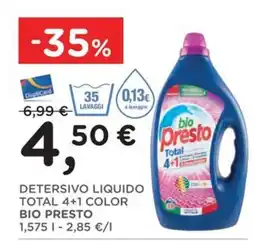 Orvea Detersivo liquido Total 4+1 Color Bio Presto offerta