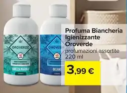Carrefour Profuma Biancheria Igienizzante Oroverde offerta
