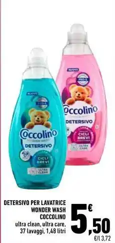 Conad Detersivo per lavatrice wonder wash coccolino offerta