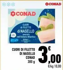 Conad Conad cuori di filetto di nasello offerta