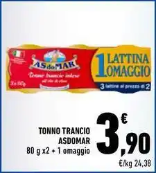 Conad Tonno trancio asdomar offerta