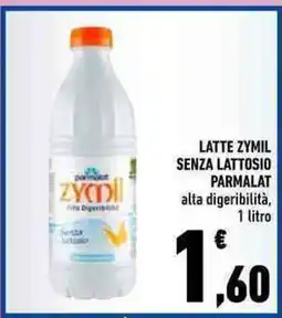 Conad Latte zymil senza lattosio parmalat offerta