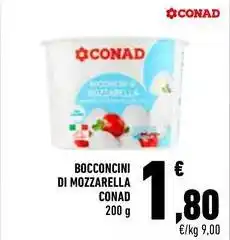 Conad Bocconcini di mozzarella conad offerta