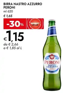 Bennet Birra nastro azzurro Peroni offerta
