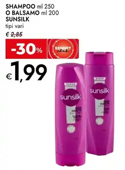 Bennet Shampoo o balsamo sunsilk offerta