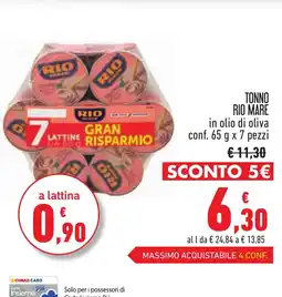 Conad TONNO RIO MARE offerta