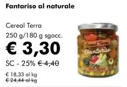NaturaSì Fantariso al naturale Cereal Terra offerta