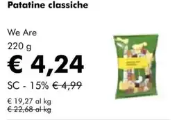 NaturaSì Patatine classiche We Are offerta