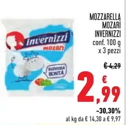 Conad Mozzarella Invernizzì offerta