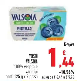 Conad YOSOI VALSOIA 100% vegetale offerta