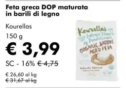 NaturaSì Feta greca DOP maturata in barili di legno Kouurellas offerta