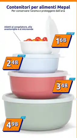 Action Contenitori per alimenti Mepal offerta
