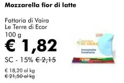 NaturaSì Mozzarella fior di latte Fattoria di Vaira offerta