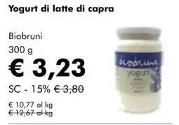 NaturaSì Yogurt di latte di capra Biobruni offerta