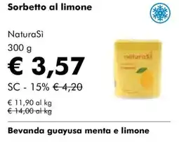 NaturaSì Sorbetto al limone NaturaSì offerta