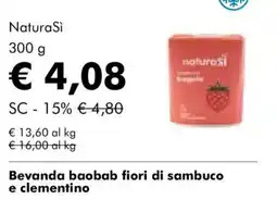 NaturaSì NaturaSi Bevanda baobab fiori di sambuco e clementino offerta
