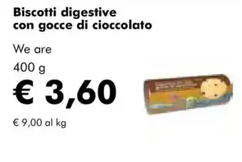 NaturaSì Biscotti digestive con gocce di cioccolato offerta