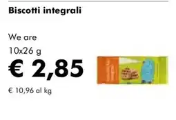 NaturaSì Biscotti integrali offerta