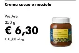 NaturaSì Crema cacao e nocciole We Are offerta