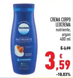 Conad CREMA CORPO LEOCREMA nutriente, argan offerta