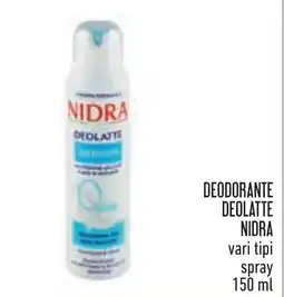 Conad DEODORANTE DEOLATTE NIDRA offerta