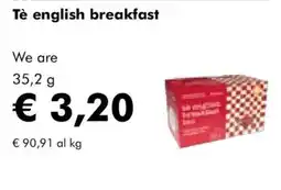 NaturaSì Tè english breakfast offerta