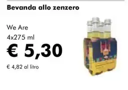 NaturaSì Bevanda allo zenzero We Are offerta