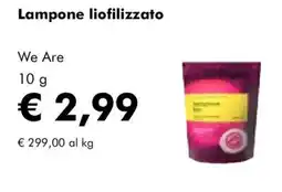 NaturaSì Lampone liofilizzato We Are offerta