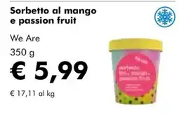 NaturaSì Sorbetto al mango e passion fruit We Are offerta