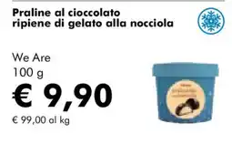 NaturaSì Praline al cioccolato ripiene di gelato alla nocciola offerta