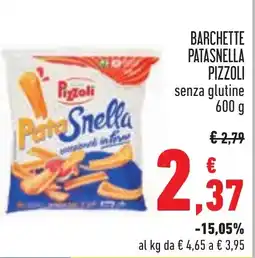 Conad Barchette Patasnella Pizzoli senza glutine offerta