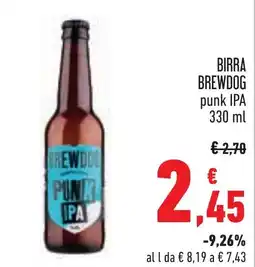 Conad BIRRA BREWDOG punk IPA offerta