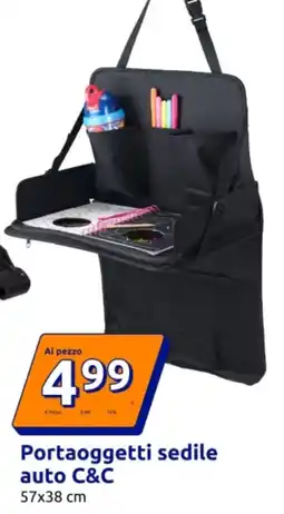 Action Portaoggetti sedile auto C&C offerta