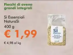 NaturaSì Fiocchi di avena grandi integrali Si Essenziali NaturaSì offerta