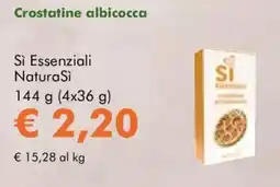 NaturaSì Crostatine albicocca Sì Essenziali NaturaSì offerta