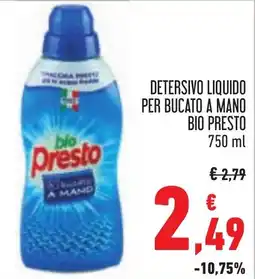 Conad Detersivo liquido per bucato a mano bio presto offerta